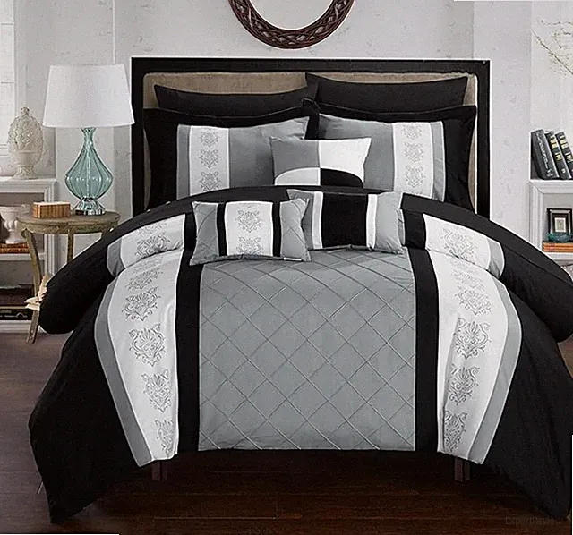 BED IN BAG Chic Home Clayton 10 PC Comforter, Shams, Decorative Pillows, Sheets