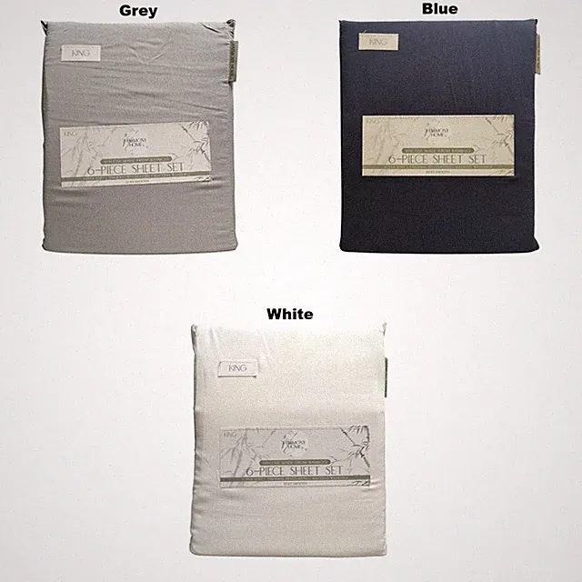 Harmony Home 6-Piece Sheet Set, Viscoise Made from Bamboo, King